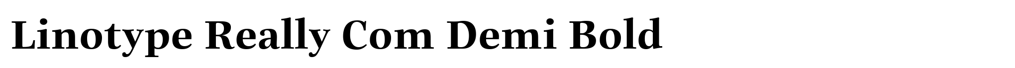 Linotype Really Com Demi Bold image